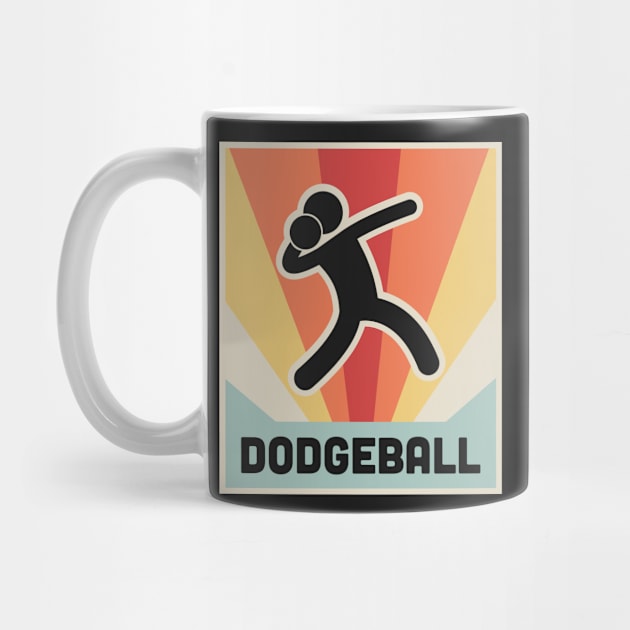 Vintage 70s DODGEBALL Poster by MeatMan